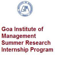 ‘Summer Research Internship Program’ Announced by Goa Institute of Management